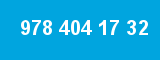 978 404 17 32 978 404 17 32